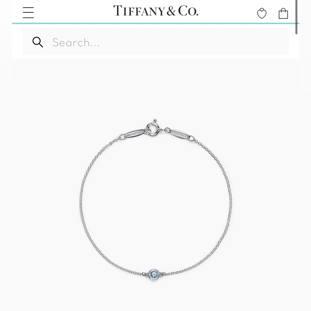 Tiffany Color by the Yard Aquamarine Bracelet in Silver